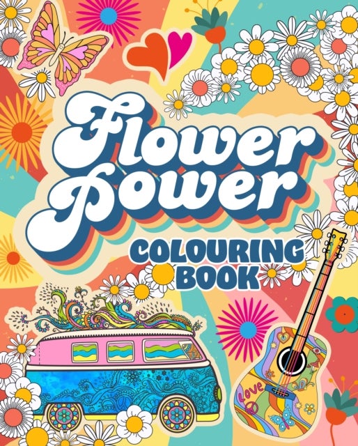 Flower Power Colouring Book - Over 45 Images