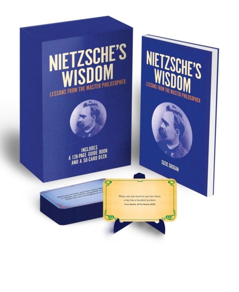 Nietzsche's Wisdom Book & Card Deck - Includes 128-page guide book and a 50-card deck