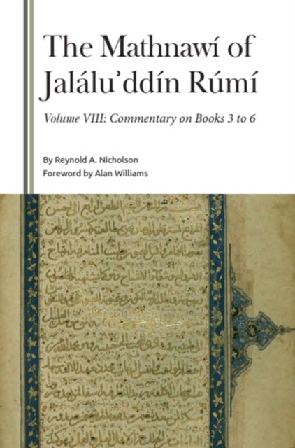 The Mathnawi of Jalalu?ddin Rumi, Volume VIII - Commentary on Books 3 to 6