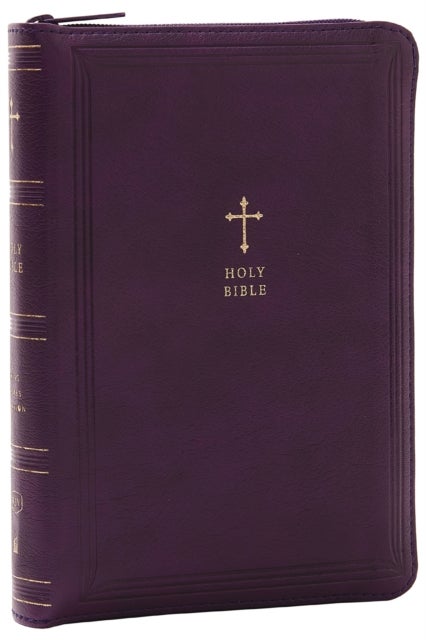KJV Holy Bible: Compact with 43,000 Cross References, Purple Leathersoft Zipper Closure, Red Letter, Comfort Print: King James Version