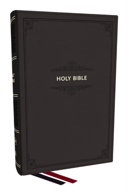 KJV Personal Size Large Print End-of-Verse Reference Bible, Black Leathersoft, Red Letter, Comfort Print (Thumb Indexed)