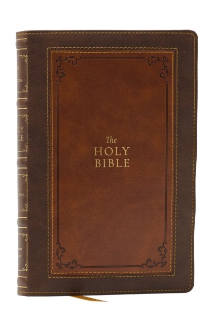 1611 KJV with Apocrypha, Brown Leathersoft - Holy Bible