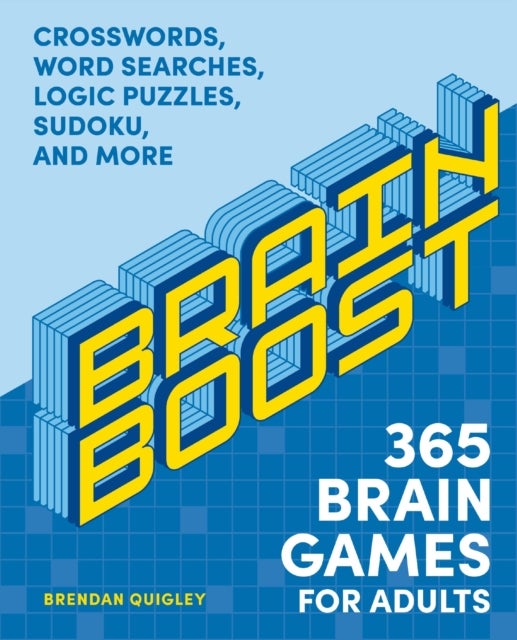 Brain Boost: 365 Brain Games for Adults - Crosswords, Word Searches, Logic Puzzles, Sudoku, and More