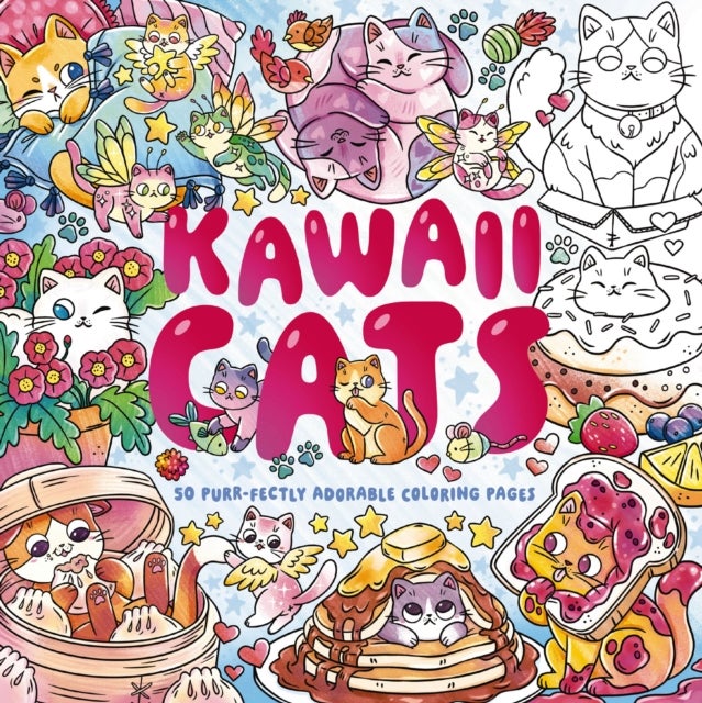 Kawaii Cats - 50 Purr-fectly Adorable Coloring Pages
