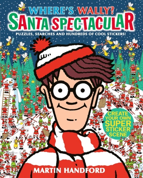 Where's Wally? Santa Spectacular Sticker Activity Book - A Christmas sticker book from the iconic search-and-find series full of activities, puzzles and mazes - the perfect festive gift for ages 5-9