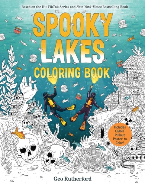 Spooky Lakes Coloring Book - Includes Pull-Out, Oversized Poster to Color!