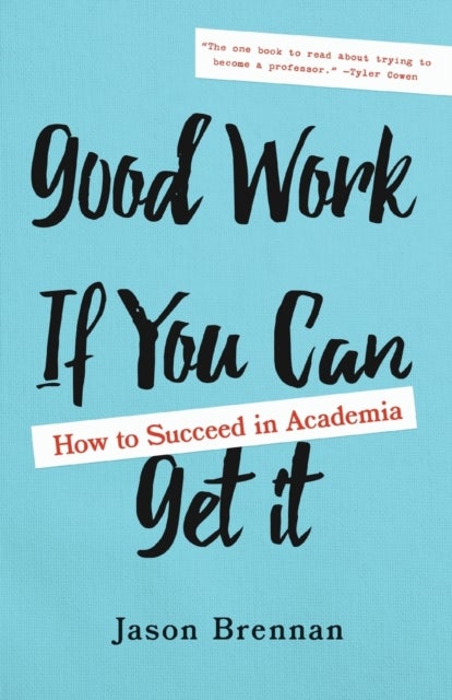 Good Work If You Can Get It - How to Succeed in Academia