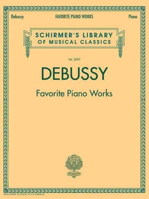 Favorite Piano Works - Schirmer Library of Classics Volume 2070