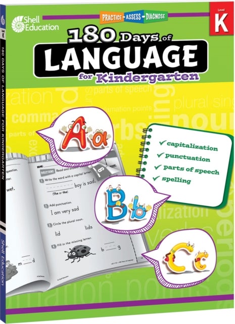 180 Days™: Language for Kindergarten - Practice, Assess, Diagnose