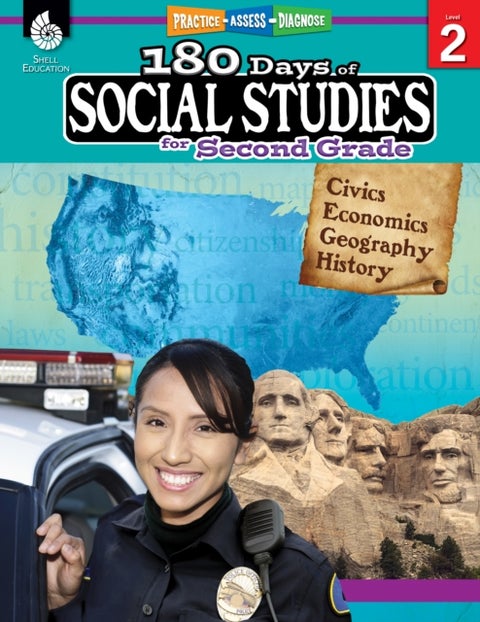 180 Days™: Social Studies for Second Grade - Practice, Assess, Diagnose