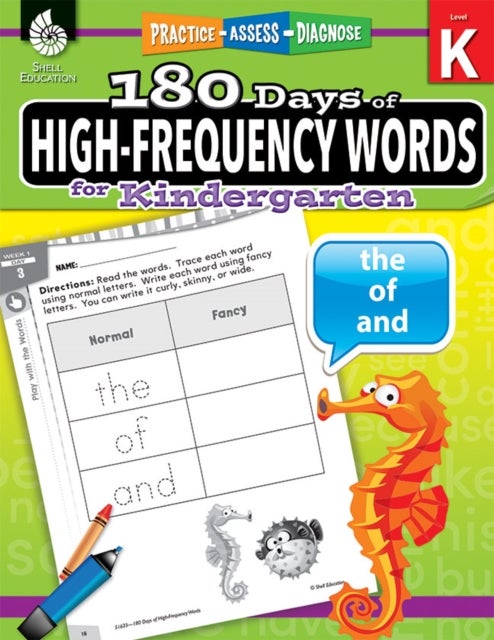 180 Days™: High-Frequency Words for Kindergarten - Practice, Assess, Diagnose