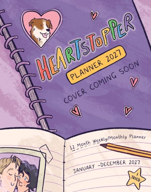 The Heartstopper 2027 Planner - With art by Alice Oseman, and bonus stickers!