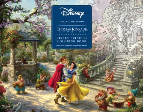 Disney Dreams Collection Thomas Kinkade Studios Disney Princess Coloring Poster - Disney Dreams Collection Thomas Kinkade Studios