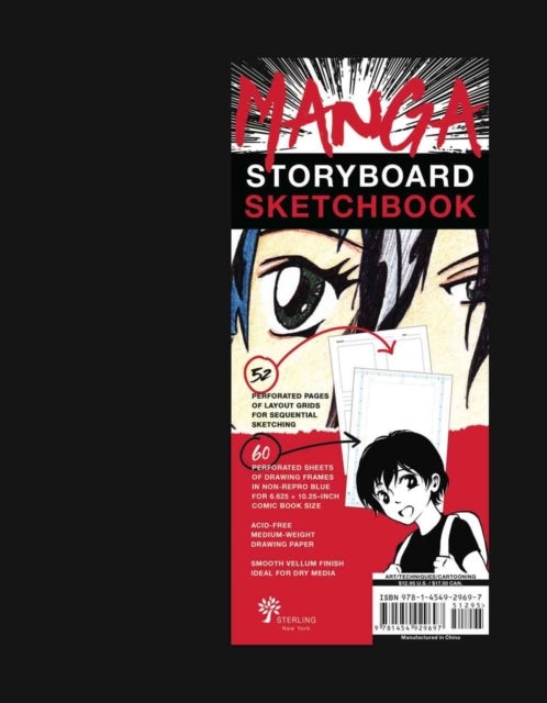 Manga Storyboard Sketchbook - A Comic Book Sketchbook with Storyboard Layout Grids, Acid-Free Medium-Weight Drawing Comic Book Paper