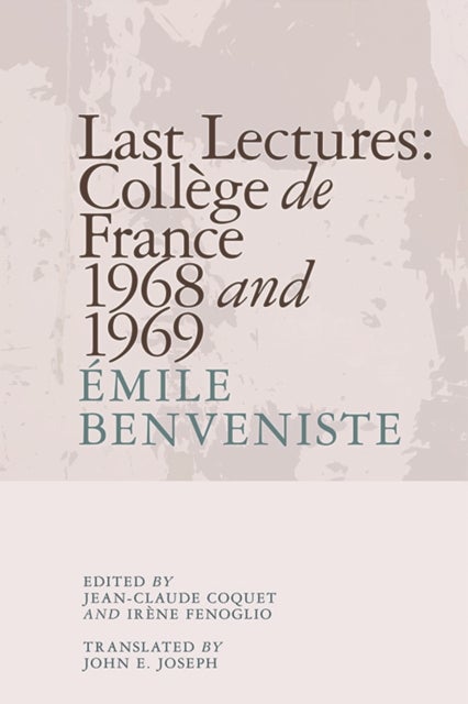 Last Lectures - College de France 1968 and 1969