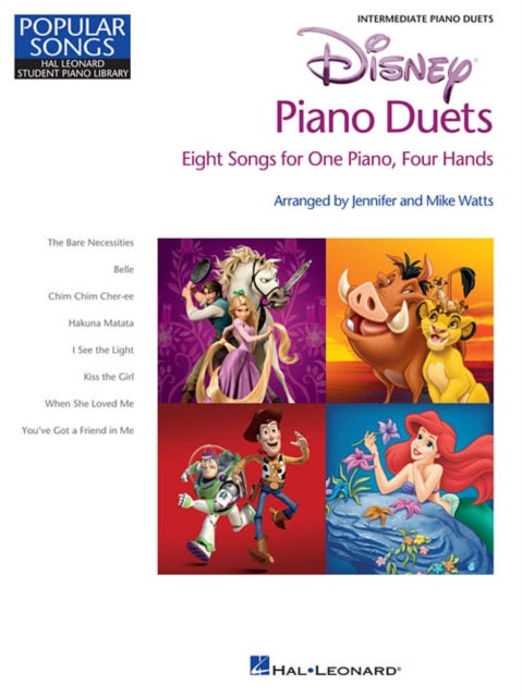 Disney Piano Duets - Popular Songs - 8 Songs for 1 Piano, 4 Hands