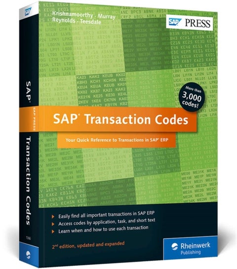 SAP Transaction Codes - Your Quick Reference to Transactions in SAP ERP
