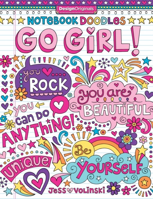 Notebook Doodles Go Girl! - Coloring & Activity Book