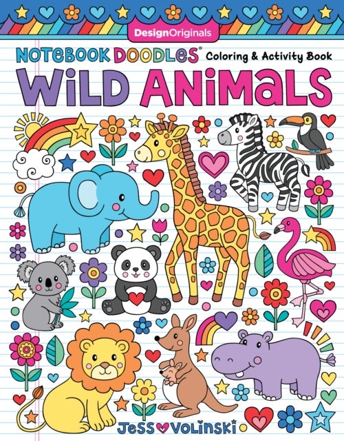Notebook Doodles Wild Animals - Coloring & Activity Book