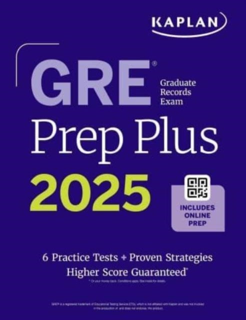 GRE Prep Plus, Ninth Edition (2026): Includes 6 Practice Tests, 1500+ Practice Questions + Online Access to a 500+ Question Bank, Video Tutorials, and Live Class Sessions