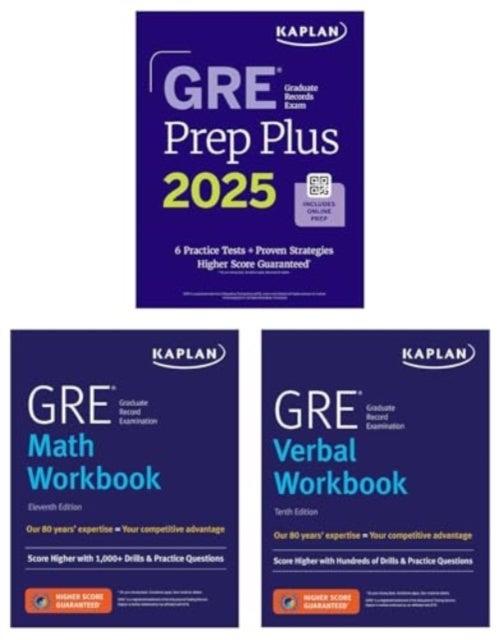 GRE Complete Ninth Edition (2026): Includes 6 Full Length Practice Tests, 2500+ Practice Questions + Online Access to 1000+ Question Bank, Video Explanations, and a Kaplan Live Online Class