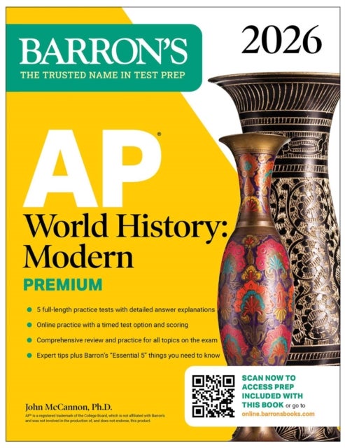 AP World History: Modern Premium, 2026: Prep Book With 5 Practice Tests + Comprehensive Review + Online Practice