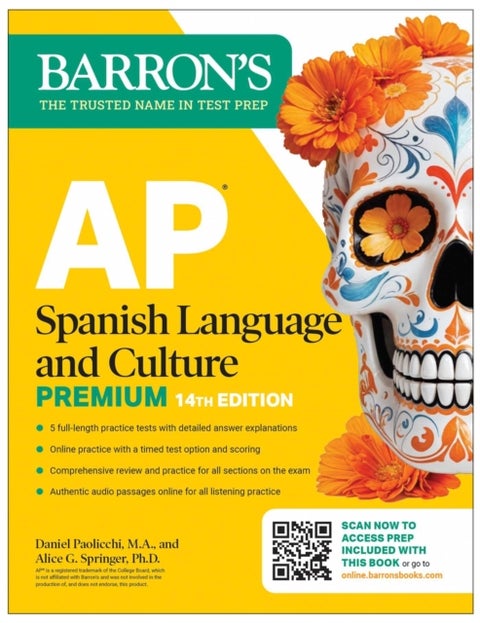 AP Spanish Language and Culture Premium, Fourteenth Edition: Prep Book with 5 Practice Tests + Comprehensive Review + Online Practice (2026)