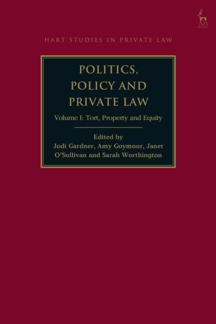 Politics, Policy and Private Law - Volume I: Tort, Property and Equity