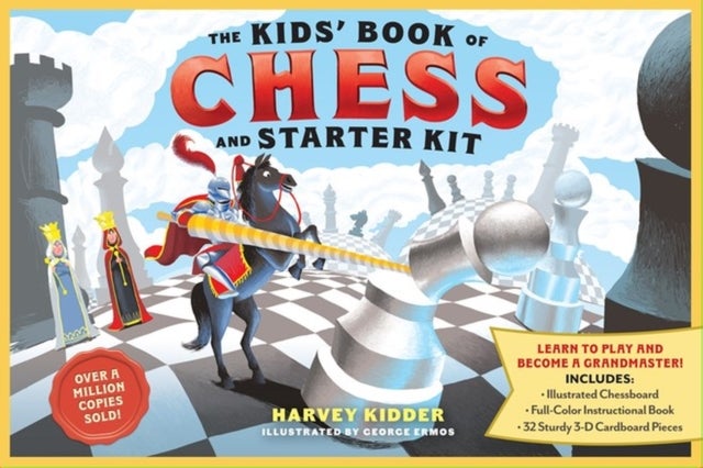 The Kids’ Book of Chess and Starter Kit - Learn to Play and Become a Grandmaster! Includes Illustrated Chessboard, Full-Color Instructional Book, and 32 Sturdy 3-D Cardboard Pieces