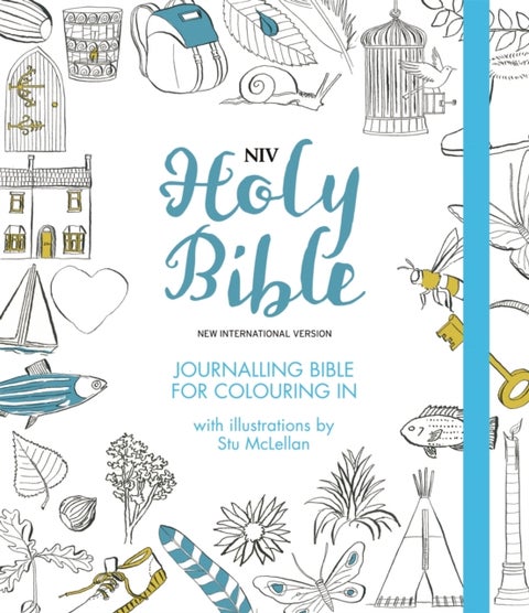 NIV Journalling Bible for Colouring In - With unlined margins and illustrations to colour in