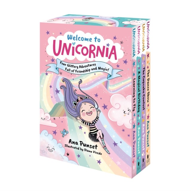 Welcome to Unicornia: Four Glittery Adventures Full of Friendship and Magic! - A world of unicorn fun for ages 5-9 in a gift-ready boxset - the perfect present!