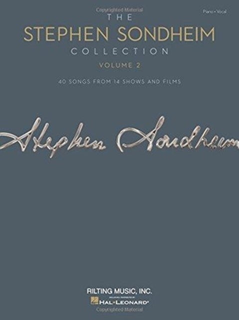 The Stephen Sondheim Collection - Volume 2 - 40 Songs from 14 Shows and Films