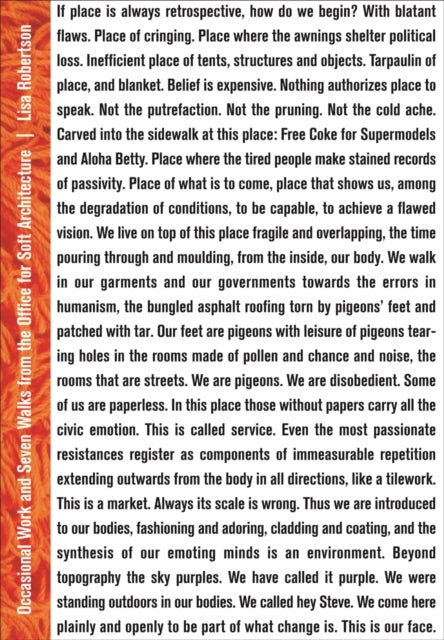 Occasional Work and Seven Walks from the Office for Soft Architecture - Third Edition