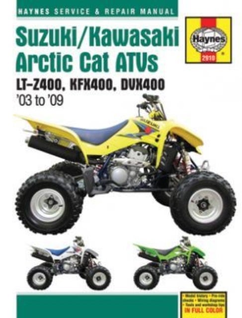 Suzuki/Kawasaki Arctic Cat ATVs (03 - 09) - LT-Z400, KFX400, DVX400