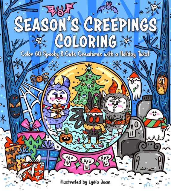 Season's Creepings Coloring - Color 60 Spooky & Cute Creatures with a Holiday Twist