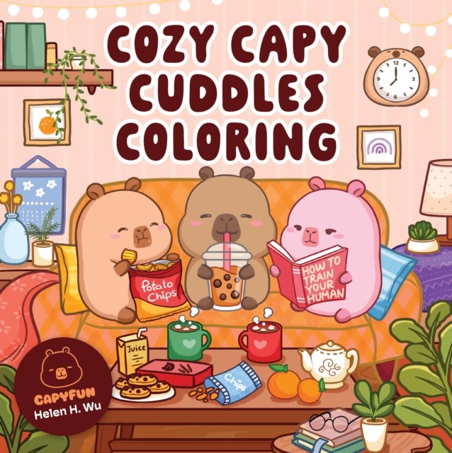 Cozy Capy Cuddles Coloring - Kawaii Capybara Coloring Book: Adorable Animal Designs for Relaxation, Calm, and Creative Fun