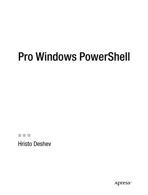Pro Windows PowerShell