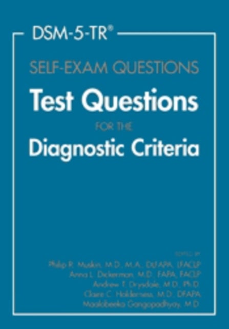 DSM-5-TR¿ Self-Exam Questions