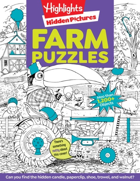 Farm Puzzles - Ultimate Farm Picture Puzzle Book with Over 1,200 Objects to Seek and Find, Farm-Themed Activity Book for Kids 6 and Older