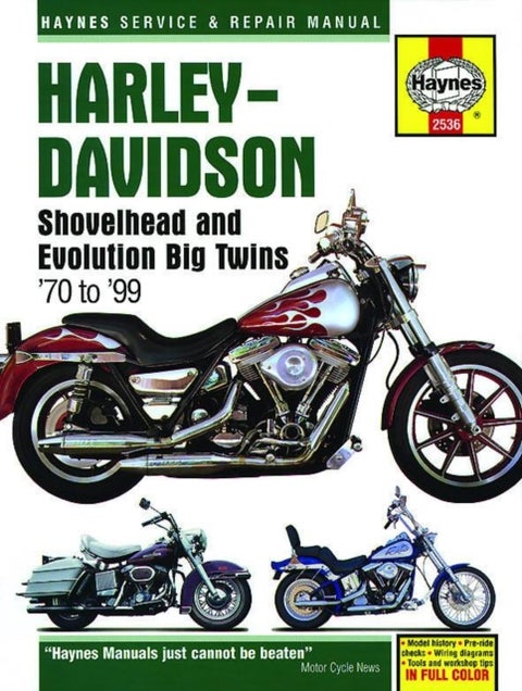 Harley-Davidson Shovelhead & Evolution Big Twins (70-99) Haynes Repair Manual - 1970 - 1999
