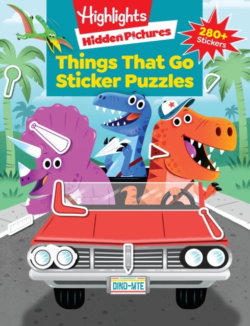 Things That Go Puzzles - Transportation Activity Book of Cars, Trucks, Planes and More, Hidden Pictures Puzzles with 280 Stickers for Kids 3 and Up