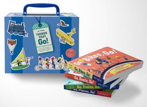 My First Things That Go - A Four-Board-Book Box Set of Boats, Planes, Bikes, and Trains for Toddlers 1-3