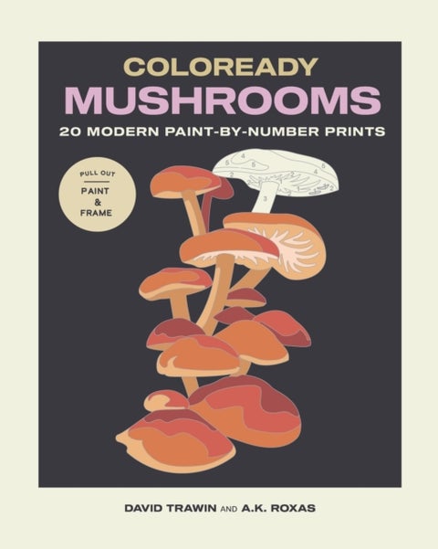 Coloready Mushrooms - 20 Modern Paint-by-Number Prints