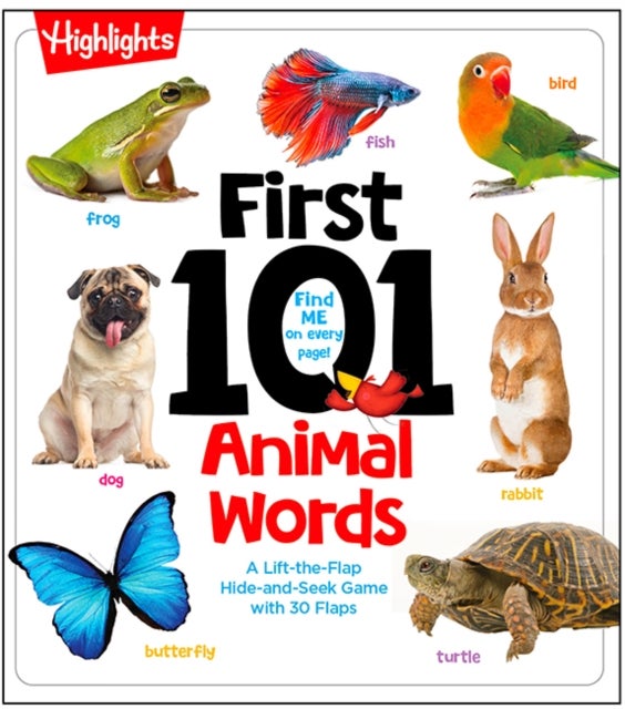 First 101 Animal Words - Baby Board Book, Learn to Talk with 101 Animal Words and Photos, My First Words Book with Lift-the-Flaps Game for Babies and Toddlers