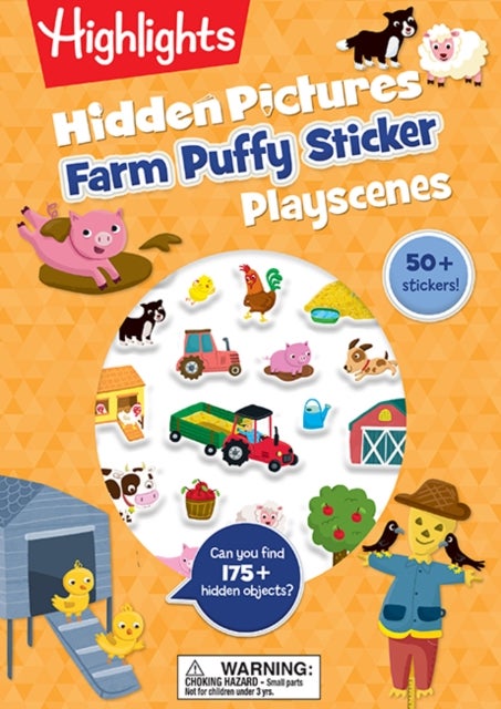 Farm Hidden Pictures Puffy Sticker Playscenes