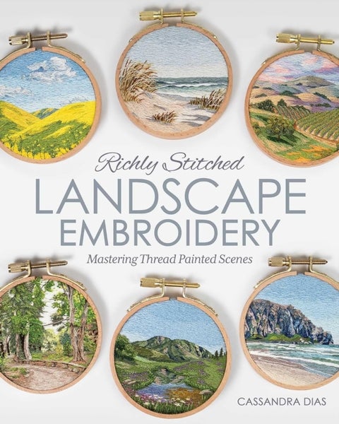 Richly Stitched Landscape Embroidery - Mastering Thread Painted Scenes
