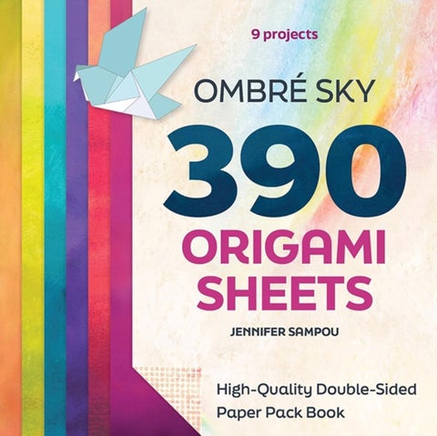 Ombre Sky 390 Origami Sheets - High-Quality Double-Sided Paper Pack Book