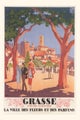 Vintage Journal Grasse Travel Poster