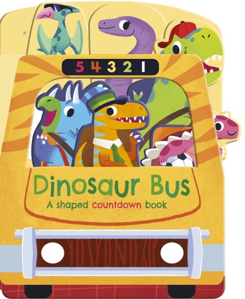 Dinosaur Bus - A shaped countdown book
