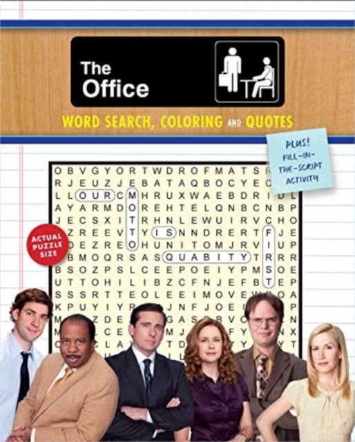 The Office Word Search, Coloring and Quotes - Plus Fill-in-the-Script Activity